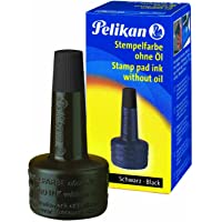 Pelikan 351197 - Tinta de sello 4K sin ACeite- 28 ml- adecuado para todos los sellos de oficina- negro